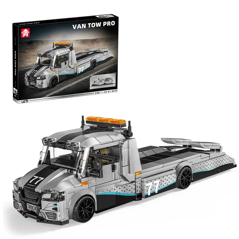 Heavy Duty Tow Truck Building Kit – Technical Recovery Vehicle Model | Premium Construction Gift Edition
