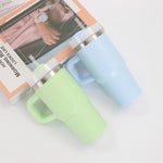 14oz Car Mug with Handle Double-layer Vacuum Coffee Cup Portable Water Cup Large Capacity 304 Stainless Steel Travel Thermal Cup