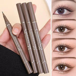 Waterproof Quick-drying Liquid Eyeliner/ultra-fine Matte Black Brown/long-lasting Silkworm Eyeliner/eye Makeup/gifts
