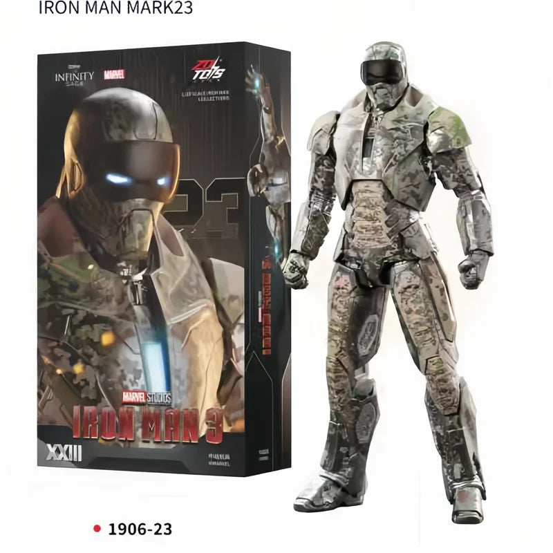 ZD Toys Iron Man MK15 MK16 War Machine MK2 Action Figure Iron Man Mk47 MK35 Red Snapper 1/10 Scale Iron Man Collections Gift