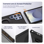 Shockproof Case for Samsung Galaxy S24/S25/S24U/S25 Ultra fit Quad-style Motorcycle/Bicycle Holder with Lock-in Design