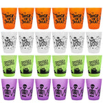 8-24Pcs Halloween Drinking Cups Boo Skull Plastic Juice Cocktail Cup for Halloween Party Home Table Decoration Supplies