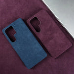 Full Coverage Magnetic ALCANTARA Case For Samsung Galaxy S25 Ultra S24 S23 S21 for Magsafe Artificial Leather Suede Phone Cover