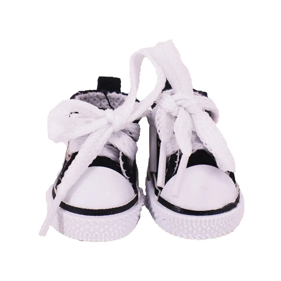 3.8cm Doll Canvas Leather Shoes For labubu 17cm Doll Clothes Accessories Girl's Toys Gift