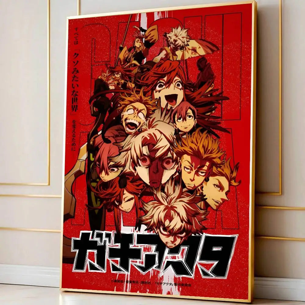 Hot Cool Anime G-Gachiakuta Poster Modern Waterproof HD Wall Art Decal Self-Adhesive Aesthetic Decor For Home Living Room Bedroo