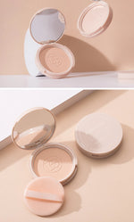 BEAUTY GLAZED Oil Control Matte Face Powder Long Lasting Flawless Setting Powder Face Makeup With Mirror