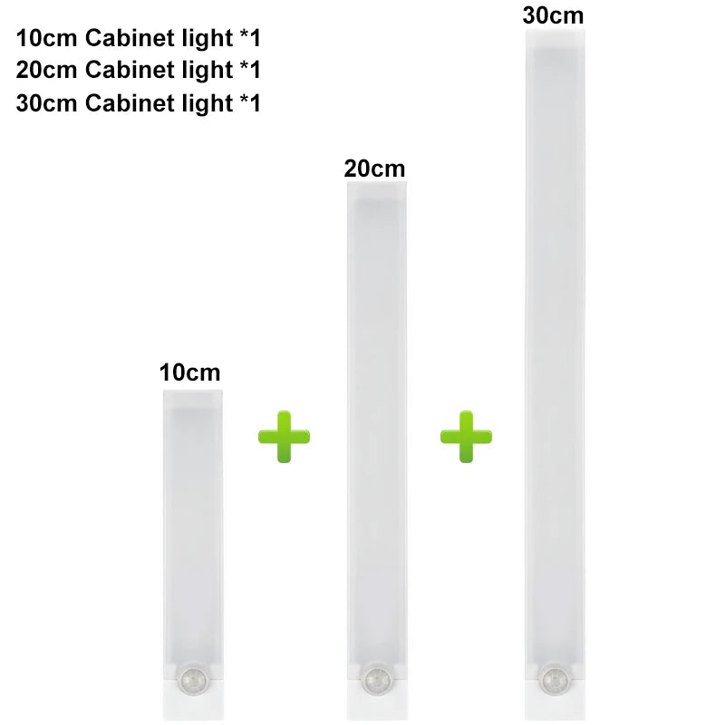Under Cabinet Dimmable LED Motion Sensor Night Light USB Charging Magnetic Induction Lamp for Bedside, Wardrobe, Stairway