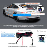 Dash Cam 4.3 inch "mini rear-view mirror digital dashcam, front and rear dual cameras IPS Front and Rear Camera Registrar Black