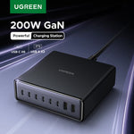 UGREEN 200W GaN Charger 8 in 1 Desktop Laptop Fast Charging Stand For iPhone 17 16 15 Pro Max Macbook Air Xiaomi Samsung Tablets