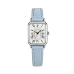 Fashion Rectangle Quartz Wrist Watch for Women Luxury Brand Roman Dial Leather Strap  Ladies Watches Clock