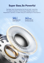 Baseus Bowie H1s Wireless Headphones Bluetooth 5.4 Noise Canceling 46dB Over Ear Headset Hi-Res Spatial Audio Earphone 120H Time