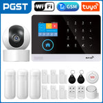PGST 103 2.4 inch Screen 4G 2G WIFI GSM Home Bulgar Security System for Home 433MHz APP Control RFID Card with PIR Motion