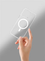 Ultra Thin Hard PC HD Transparent Magnetic Case For iPhone 17 Pro Max 16 15 14 Plus 13 12 Magsafe Wireless Charge Clear Cover