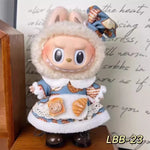 17cm Labubu V2 V1 Trendy Clothes Outfit Accessories Idol Doll Clothing for Kid Gift Labubu Ropa