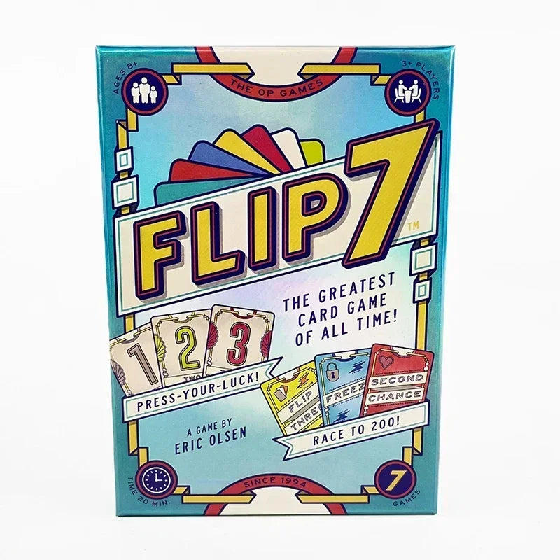 FLIP 7 Card Game – A Must-Have for Family & Friends | Fun, Fast-Paced Board Game for Game Nights & Gatherings