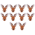 10pcs Santa Claus Snowman Tree Wine Glass 2024 Merry Christmas Decorations For Home Table Place Cards Xmas Gift New Year Party