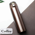500M/16 Oz Insulated Mug Tritan Material Stainless Steel Metal Water Bottle Leakproof BPA Free Suitable for Hot and Cold Drinks