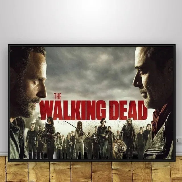 Classic Art Poster The Walking Dead The Comic Wall Art Paint Wall Decor Canvas Painting Prints Interior Bar Cafe No Frame