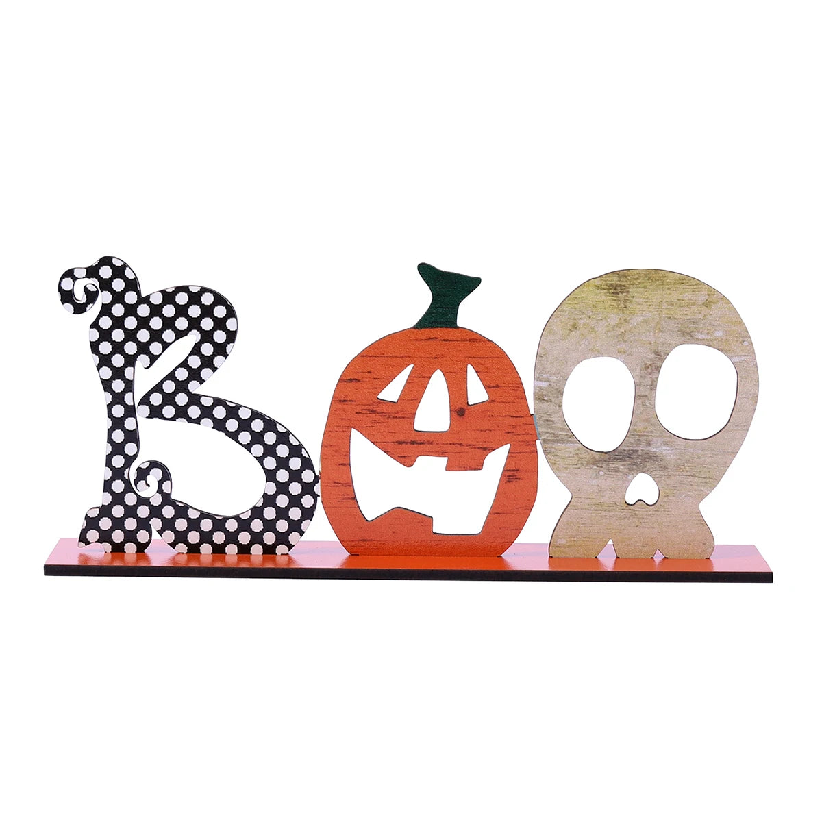 Halloween Spoky Letter Wooden Decor Festival Atmosphere Layout Tabletop Halloween Cartoon Decor Party Supplies Ornaments