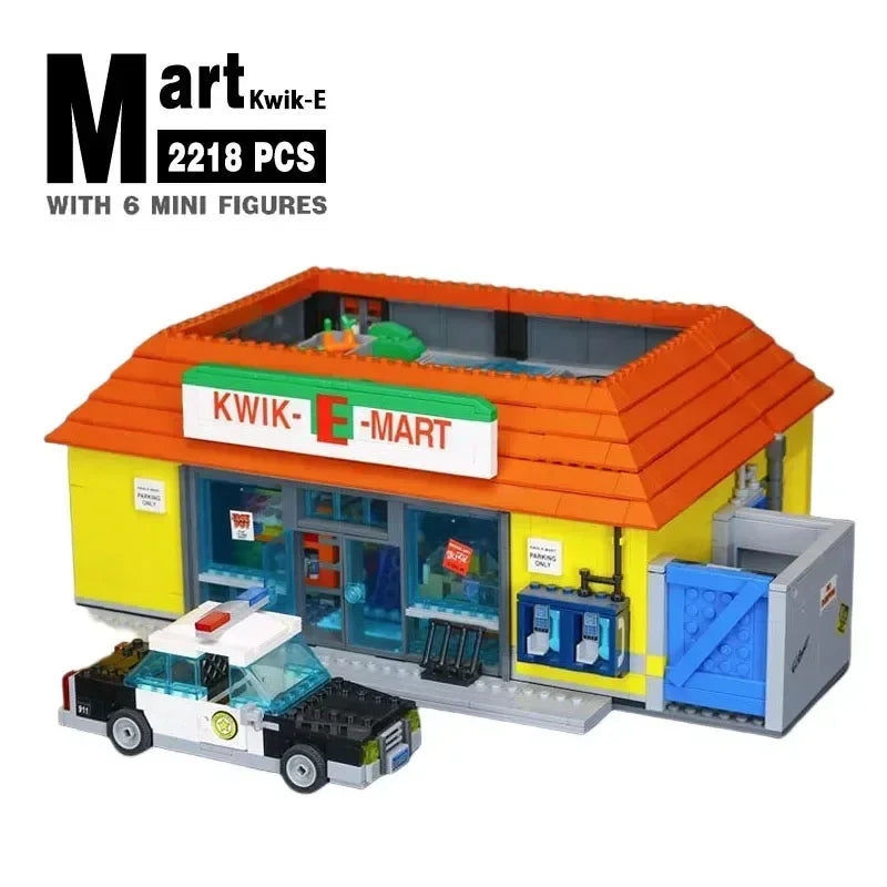 IN Stock 71016 71006 Kwik E Mart and Supermarket House Model Bricks Building Blocks Home Decor Toys Birthday Christmas Gifts