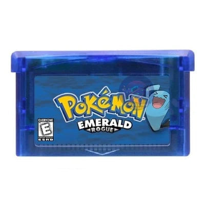 Pokémon GBA-Spielkassetten – Emerald, Seaglass, Rouge Recharged, Yellow Lunar & Dark Violet für die Game Boy Advance-Konsole