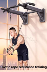 Horizontal Bar Household Indoor Wall Pull Up Device, Perforated Single Pole Lifting Ring, Home Fitness Equipment