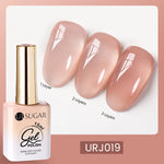 UR SUGAR 15ml Blood Red Jelly Gel Nail Polish Translucent Color Crystal Nude Gel Nail Art Varnish For Fall Winter Manicure
