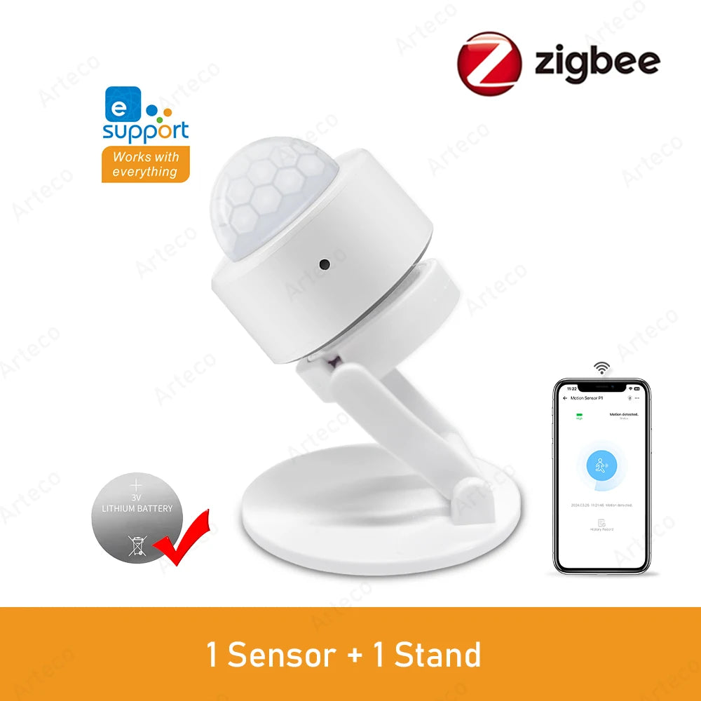 Zigbee 3.0 Smart Pir Motion Sensor Movement Human Body Infrared Detector Security Alarm Sensor Works With EWelink Home Assistant