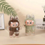 Transparent Protective Cover for Labubu Monster Toy Elf Doll Cover Storage Box Cute Elf Plushie Display Cover for Party Dolls