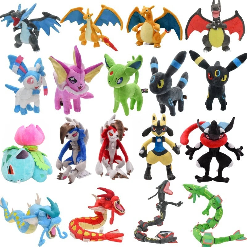 Pokémon Character Plush Collection – Charizard X/Y, Eevee, Greninja & More | Premium Soft Toy Gift