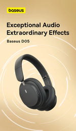 Baseus Wireless Headphones Bluetooth 5.3 HIFI Level Earphone 40mm Driver Foldable Over Ear Headsets 70H Playtime Spatial Audio