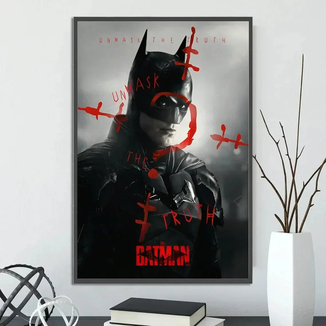 Batman Movie Posters Figures Home Decoration Canvas Painting Wall Art Bedroom Cartoons Decor