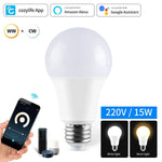 Cozylife 220V 110V WiFi Smart LED Bulb 12W 15W 20W E27 Cold & Warm Indoor Light  Alexa Google Home Together APP Timing Dimming