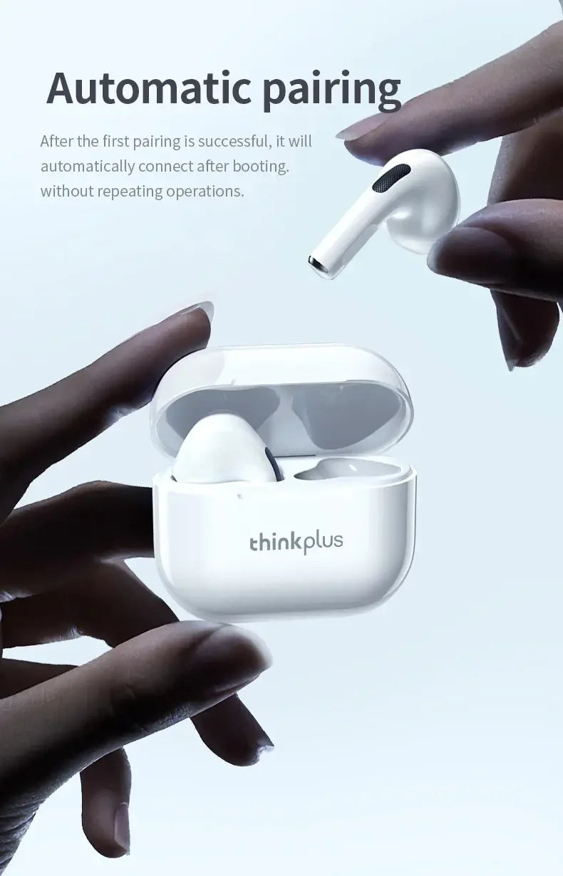 Original Lenovo LP40 Bluetooth 5.0 TWS Wireless Earphones Human Ear Design Headset Simple Operation Easy to Grasp Headphones