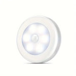 1/3pcs 6 LED Motion Sensor Night Light Wireless Wall Puck Lamp for Closet, Under Cabinet, Stair, Step, Hallway