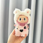 Ropa Labubu Cute Monkey Adventure Clothes Bear Rabbit Bib Pants Overalls Animal-themed Pendant Labubu Outfit Macaron Costume