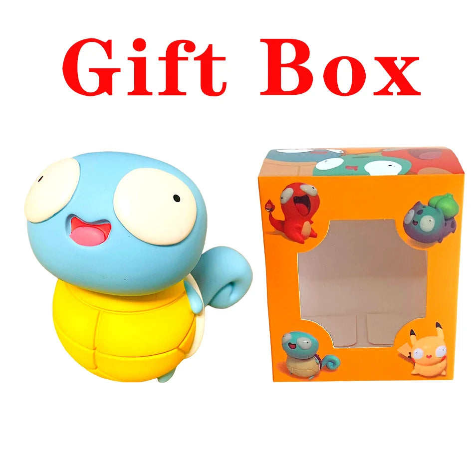 NEW Pokemon Figures Cutes Yusan Silly toys Pikachu Bulbasaur Squirtle Charmander Funny Action Figure Cartoon Doll Model Toys