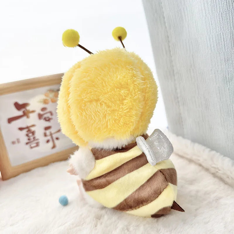 Doll Clothes For 15-17cm Labubu Pendant Sitting Baby Bee Dinosaur Shark Labubu Dolls Accessories Cute Decoration Little Clothes