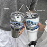 New Fashion Thermo Bottle 30Oz Car Cup Termos Stainless Steel Coffee Beer Juice Mugs Water Thermos for Men Free Shipping 스포츠 물병