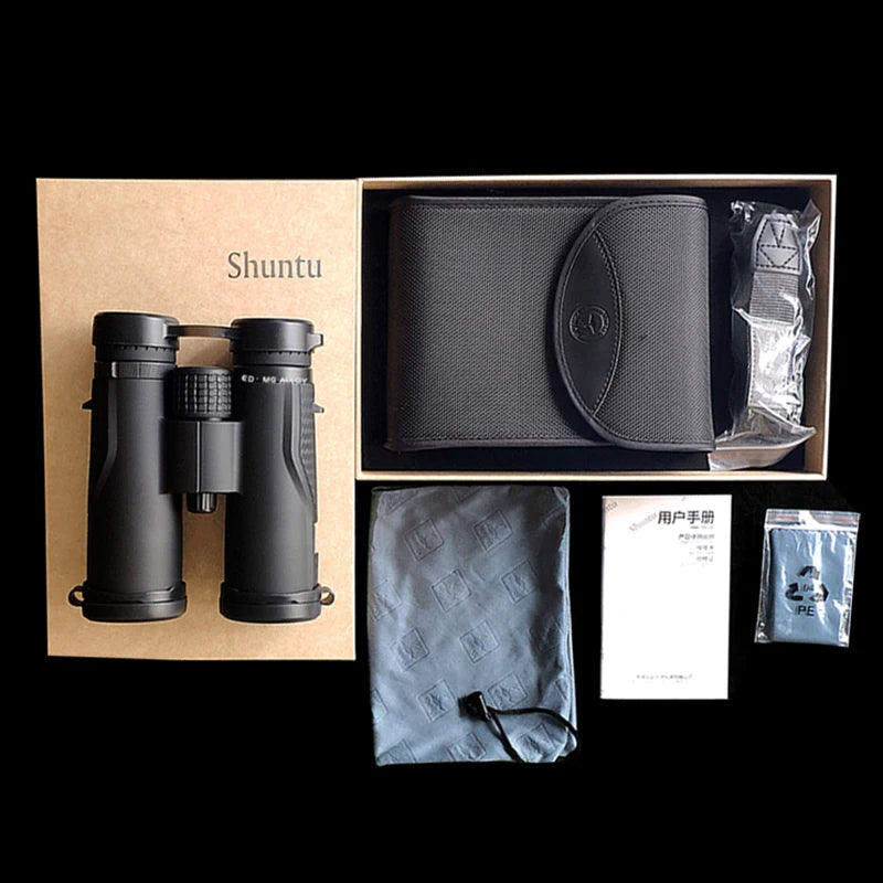 Shuntu Binoculars Powerful ED Glass IPX7 Waterproof SMC Coated Bak4 Prism Optics Sports Telescope Long Range For Hunting Camping