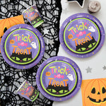 Halloween Pumpkin Black Cat Disposable Tableware Set Halloween Party Decor Kids Favors Trick or Treat  Paper Plates Cup Napkins