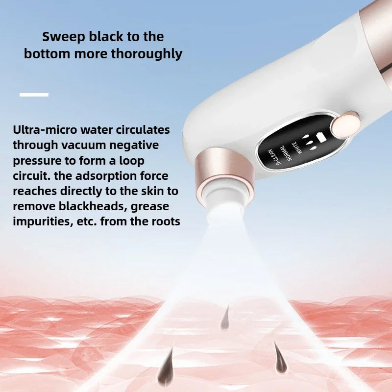 Blackhead Remover Pore Vacuum Face Cleaner Electric Pimple Acne Removal USB Rechargeable Water Cycle Black Dot Remover