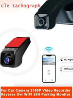 Car DVR Dash Cam 4K Rear View Auto Dashcam For Car Camera 2160P Video Recorder Reverse Dvr WIFI 24H Parking Monitor