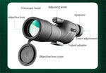 25-75x60 HD Spotting Scope Powerful Monocular Zoom Telescope Prism Waterproof for Birdwatching Target Shooting Camping