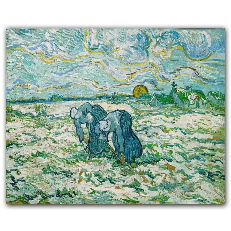 HD Print Van Gogh Masterpiece Poster Abstract Garden Almond Blossoms Starry Night Canvas Painting Wall Picture Room Home Decor