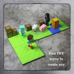 Magnetic Base Plate Variety Baseplates Match Mine World Magnetic Building Blocks DIY Toys for Boys and Girls Children Toy Gift