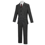 Wednesday The Addams Family Gomez Addams Cosplay Costume Black Striped Blazer Pants Vest Shirt Tie Set Halloween Carnival Outfit
