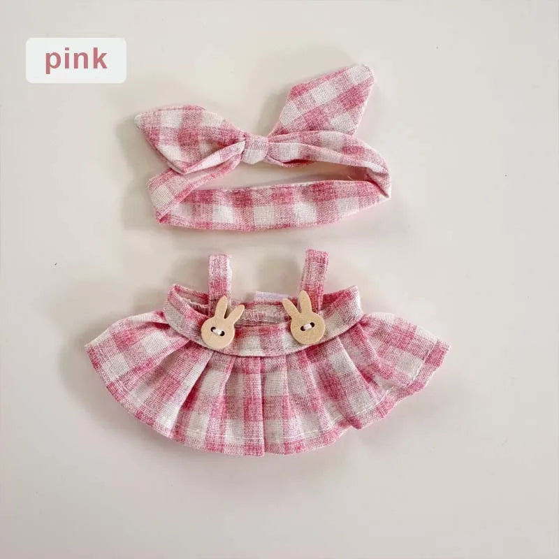 17cm Cute Baby Doll Clothes Accessories For Korea Kpop Labubu Idol Dolls Skirt Doll Clothes Clothing Accessories Labubu Clothes