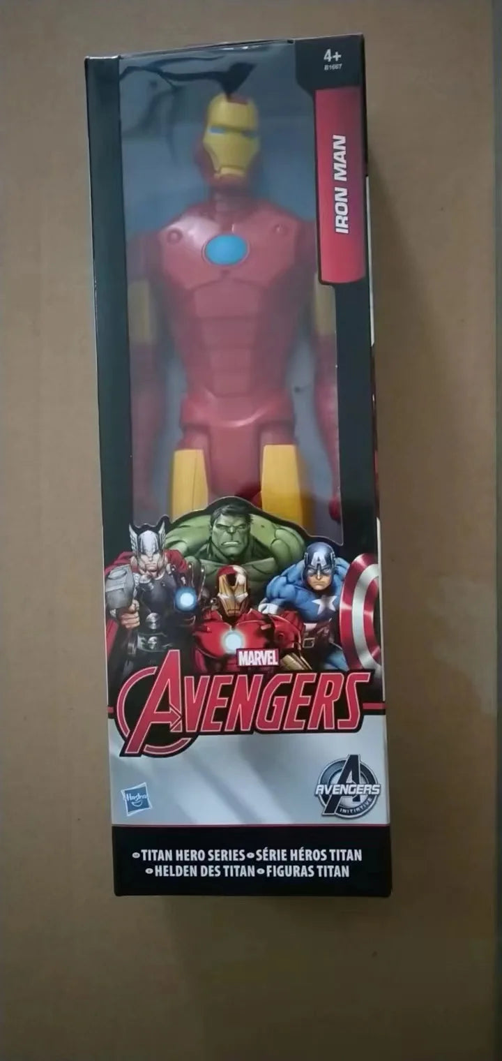 Hasbro 12 Inch Captain America Wolverine Iron Man Thor Spider Man Patriot Black Panther Figures Moving Doll Model Toy Gift