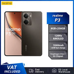 Global Version realme P3 5G Smartphone Snapdragon 6 Gen 4 120Hz AMOLED Esports Display 50MP AI Camera 45W Charge 5260mAh Battery